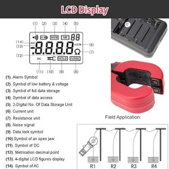 ETCR2000A+ Ground Earth Resistance ground Resistance Meter Tester