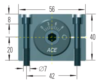 MC6450M-2 ACE CONTROLS SHOCK ABSORBER